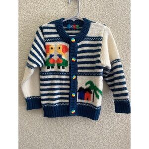 Vintage Hand Knit Children’s Cardigan Size 22